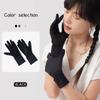 ¡Tan Práctico! Guantes básicos sin dedos para protección solar para hombres y mujeres, parasol para conducir, delgados y transpirables para ciclismo de verano al aire libre para mujeres