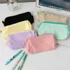 Estuche para Lápices Macarons de Alto Valor Nuevo Estilo Ins Portátil Gran Capacidad Bolsa de Almacenamiento Sencilla Bolsa para Papelería Lápiz