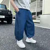 Calças Jeans de Tencel para Meninos Anti-mosquito Finas de Verão 2025 Novas Largas para Crianças Menino Médio-Grande Calças de Verão
