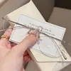 Armazón para Gafas de Miopía sin Marco, Estilo Blush de Titanio Puro con Forma de Mariposa, Elegante con Lentes Graduadas, Gafas Ópticas para Mujer, Luz Azul Anti-Reflejos