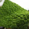 Grama Artificial com Flocagem Pedra Gramado Musgo Pedra Bonsai Planta Musgo
