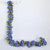 Enredadera de Rosas Artificiales Flor Falsa de Enredadera Flor de Seda Rosa Pequeña Colgante de Pared Cubierta de Tubo de Flor Decoración Alta Simulación