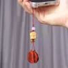 Escultura em Jacarandá com um Pedido para Jogar a Corrente de Celular do Santo Graal Decoração de Mochila para Casal Pingente Coração com Coração