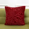 Funda de Cojín Circular con Relieve de Pelo Largo de Comercio Exterior Serie de Color Sólido Cuadrado Cojín de Mesita de Noche Cabecera Cojín Almohada Decorativa Estilo Americano