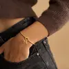 Pulsera con dijes de alfabeto de 26 letras, estilo europeo y americano transfronterizo, brillante, anudada, diseño de nicho, moderna y versátil, pulsera nueva