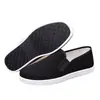 Novos Modelos Selecionados Cuidadosamente de Sapatos de Tecido da Velha Pequim, Sapatos Casuais Pretos Masculinos Slip-On Moldados por Injeção, Sapatos Masculinos de Cano Baixo com Solado Macio para Pessoas de Meia-Idade e Idosos