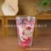 Taza de Doble Capa de Vidrio de Borosilicato Resistente al Calor Creativa Transfronteriza Taza de Flores Secas Taza para Desayuno Leche Café Taza para Beber para el Hogar