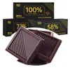 Chocolate Negro 100%, Chocolate Negro Puro Diario, Manteca de Cacao Pura, Cero Azúcar Añadido, Snacks Estilo Ruso