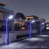 Perfil de Alumínio 3m Luz de Jardim Solar para Exterior Luz de Paisagem LED Luz de Rua para Jardim Estrada de Paisagem de Vila Comunitária