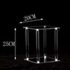 Adereços de Casamento Suporte Quadrado de Flor de Acrílico Sólido Guia de Estrada Casamento Festa de Aniversário Presentes Decorações de Celebração da Empresa