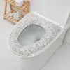 Fábrica atacado algodão e linho respirável tampa de vaso sanitário punho zíper lavável vaso sanitário cobrir quatro estações universal tapete de vaso sanitário amigável para a pele