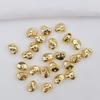 Conserva de cor 18K Pack Ouro frisado estilo barroco pulseira solta Bead Acessórios diy Colar de mão Corda frisada Material Espaçador