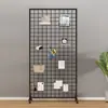Estante de Armazenamento em Grade Tridimensional para Exibição de Desenhos Infantis, Caligrafia e Pintura, Armazenamento Móvel de Acessórios de Chão, Parede de Fotos para Fotografia