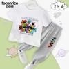 Critters Sorridentes Crianças Sorridentes Roupas Infantis Camiseta Manga Curta Seda Gelada Calça Anti-Mosquito Conjunto Estilo Ocidental Conjunto de Duas Peças 1