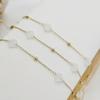 DIY Cadeia de Trevo de Quatro Folhas Zircão Cristal Pequeno Talão de Cobre Feito à Mão Colar Colar Pulseira Cadeia de Cintura Comércio Exterior Venda Quente Corrente Solta