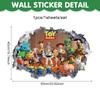 Adesivo de Parede Infantil de Desenho Animado Pvc Autoadesivo Buzz Lightyear Adesivo de Parede para Quarto Pôster Toy Story
