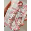 Estuche para Teléfono Colgante de Gato Gatito Castillo Girly Cámara CCD Soporte para Tarjetas Decoración Pulsera Dulce Cuentas