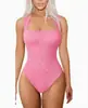Estilo Europeo y Americano 2025 Moda Nueva para Mujer Casual Sexy Ajustado Cuello en U Sin Mangas Chaleco Mono Ajustado