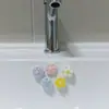 Flor Fofa Tampa de Furo de Ladrão de Pia Lavatório Tampa de Vedação Lateral para Vazamento Acessórios Domésticos Coisa Boa para Casa