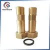 Conector de medidor de água de válvula de cobre Yuhuan 4 pontos conexão de tubo de latão medidor de água conexão flexível