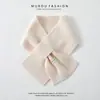 ¡Artículo de moda! Bufanda Larga Estrecha de Doble Raya para Mujer, Otoño e Invierno, Moderna, Versátil, Calentador de Cuello
