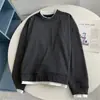 Sudadera de Estilo Perezoso, Suave y Ceroso, Falsa de Dos Piezas, Cuello Redondo, Manga Larga, Primavera y Otoño, Forro Polar Delgado, Holgada, Aspecto Adelgazante, Abrigo Base para Personas Bajas