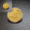 Medalla Conmemorativa Año del Serpiente 2025 0.1 mil millones Monedas Conmemorativas de Objetivo Pequeño Serpiente del Zodiaco Monedas Conmemorativas de Año Nuevo Actividades de Venta Pequeños Regalos