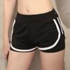 Shorts de Yoga Falso Duas Peças para Mulheres, Secagem Rápida, Malha Respirável, Anti-Exposição, Shorts Esportivos de Corrida Ajustados Que Podem Ser Usados Fora
