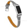 Adequado para o Relógio Inteligente com Monitor Cardíaco Fitbit Charge2 Pulseira de Couro Versão Slimmed-Down em Forma de T Pulseira de Couro