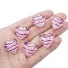 Lindas cuentas de amor de esmalte coloreado pintadas a mano con puntos de onda, accesorios de joyería hechos a mano DIY, cuentas sueltas con cuentas, material para pulsera, collar