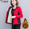 Marca Woodpecker Abrigo Corto de Primavera de Doble Cara para Mujer Chaqueta Superior Nueva de Primavera Otoño 2025 para Mujer