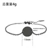 Pulsera Redonda de Acero Inoxidable para Punto Transfronterizo Pulsera de Cadena Cruzada Europea y Americana Material en Blanco Pulsera de Regalo Navideño Venta al por Mayor