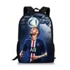 Mochila Messi Mundial de Fútbol Alrededores Mochila Escolar para Estudiantes Gran Capacidad Poliéster Mochila Reductora de Carga Bolsa para Computadora Dibujos Animados