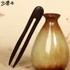 Horquilla de Ébano Hecha a Mano de Sándalo Negro, Accesorio para el Cabello de Estilo Chino Tradicional para Hanfu, Horquilla, Adorno para el Cabello, Horquilla de Madera para Cheongsam
