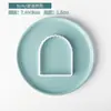 Molde para Galletas Cuadrado Redondo con Forma de Ola, Juego de Cortadores de Fondant con Marco Rectangular Arqueado para Bendiciones, Herramientas para Hornear