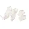 Calcetines de barco de corte bajo Baiju 7254, de malla, estilo primavera/verano, ultrafinos, moda femenina, caricatura, casual, calcetines blancos