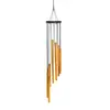 Carrillón de Viento Metálico 12 Tubos de Aluminio Colgante para Balcón Patio Templo Bendición Decoración Colgante Carrillón de Viento Conmemorativo Venta al por Mayor Transfronteriza