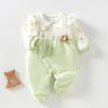 Ropa de mariposa para bebé recién nacido, ropa de monje de algodón, otoño e invierno, sin hueso, todo en uno para bebé