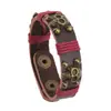 Pulsera de Cuero Genuino para Pareja Joyería Japonesa y Coreana Yiwu Joyería al por Mayor Pulsera Punk con Personalidad Pulsera Multicolor de Piel de Vaca