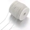 Cadena Metálica Redonda con Eslabones Cruzados Soldados de Hierro Recubierto de Cobre de 1.5 mm de Ancho Cadena Metálica con Abalorios en Forma de O Chapada en Oro de 18 Quilates
