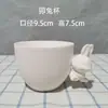 Taza de agua taza recta bajo arcilla blanca cilindro alto taza lisa hexagonal 608 taza en blanco para DIY taza de cinta de colores mango esmaltado taza de barro de agua