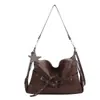 Moda Retro Color Sólido Moda Cuero Estilo Coreano Nicho Temperamento Moda Versátil Alta Calidad Textura Elegante Bandolera Moda Bolso