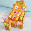 Juguete de Descompresión, Gato Enojado Naranja Simulado, Música de Pellizco, Lindo Naranja Frutal para Aliviar lo Agobiante, Juguete Pequeño para Niños