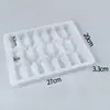 Caja para Dumplings, Caja Desechable para Wontons con Compartimentos, Empaque de Bandeja para Dumplings, Caja para Llevar Dumplings Crudos Congelados Rápidos