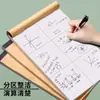 Papel de rascunho criativo dividido, caderno de rascunho específico para estudantes, papel de rascunho em branco grosso e destacável, atacado