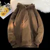 Comercio exterior Europa y Estados Unidos moda de temporada de aguas termales y otoño 360g pesado compuesto color sólido sudadera con capucha camiseta básica en stock