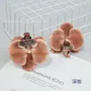 Filme Phalaenopsis Flor Pequena Alta Simulação Sentir Phalaenopsis Férias de Verão Processamento de Acessório de Cabeça DIY Chapéu de Formatura
