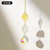 Cristal Natural Transfronteiriço Pedra Original Apanhador de Sol Apanhador de Sol Sino de Vento Pingente Pingente de Cristal Pingente de Iluminação Atacado