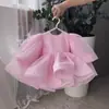 Vestidos Infantis Europeus e Americanos Transfronteiriços Modelo 2026 Vestido de Princesa Infantil com Mangas Bufantes Vestido para Menina de Piano Primeiro Aniversário de Bebê