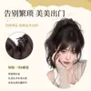 Extensión de Cabello con Clip para Cola de Caballo Alta con Rizos de Sirena para Chicas Atrevidas y Mujeres Maduras, Peluca Tipo Fuente de Cola de Caballo Corta Esponjosa Trenza